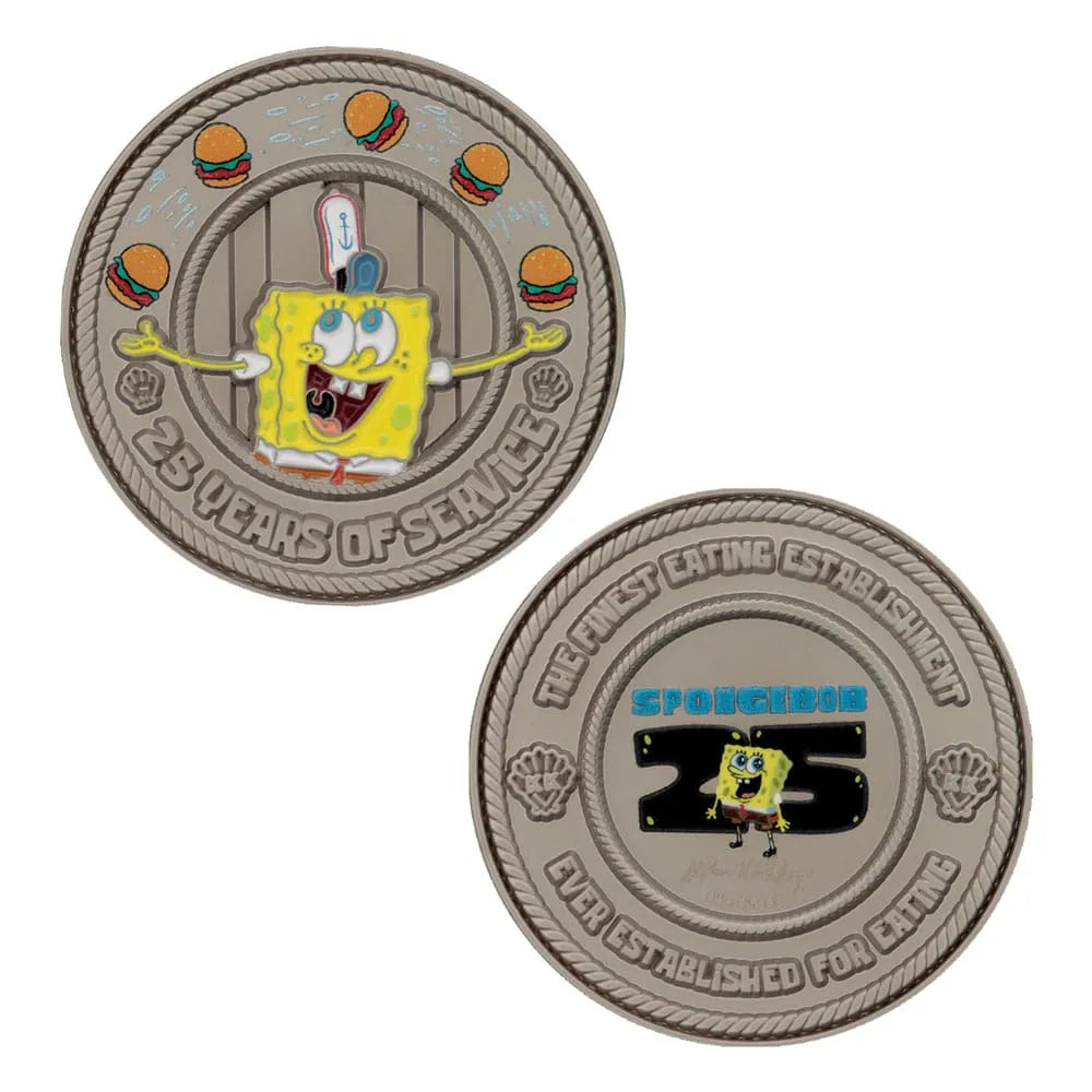 SpongeBob Schwammkopf Sammelmünze 25th Anniversary Limited Edition - Smalltinytoystore
