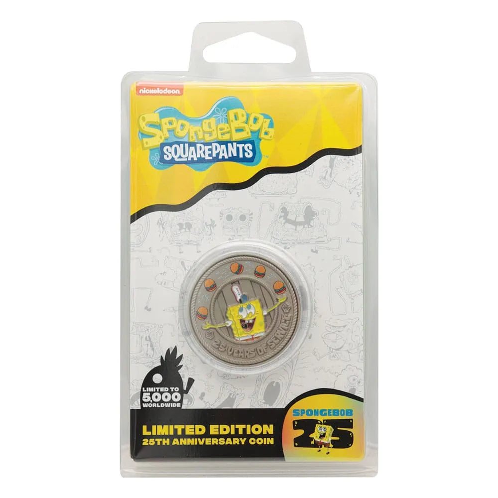 SpongeBob Schwammkopf Sammelmünze 25th Anniversary Limited Edition - Smalltinytoystore