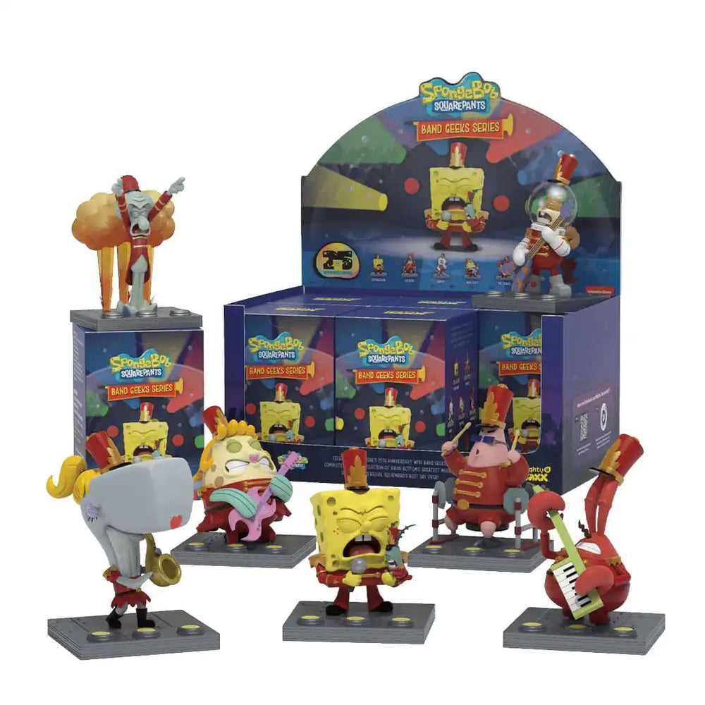 SpongeBob SquarePants: Band Geeks Series 4 inch Vinyl Blind Box Display (6) - Smalltinytoystore