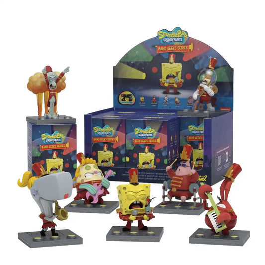 SpongeBob SquarePants: Band Geeks Series 4 inch Vinyl Blind Box Display (6) - Smalltinytoystore