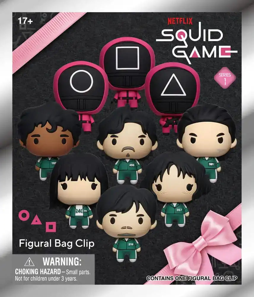 Squid Game 3D PVC-Taschenanhänger Series 1 Display (24) - Smalltinytoystore