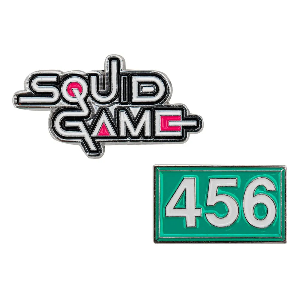 Squid Game Ansteck-Pins 2er-Pack Squid Game & Player 456 - Smalltinytoystore