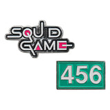 Squid Game Ansteck-Pins 2er-Pack Squid Game & Player 456 - Smalltinytoystore