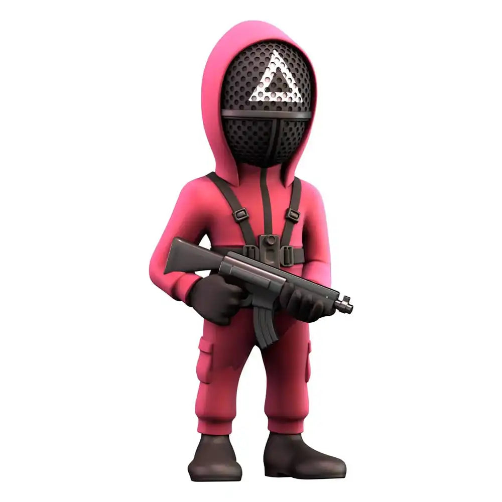 Squid Game Minix Figur Masked Triangle Guard 12 cm - Smalltinytoystore