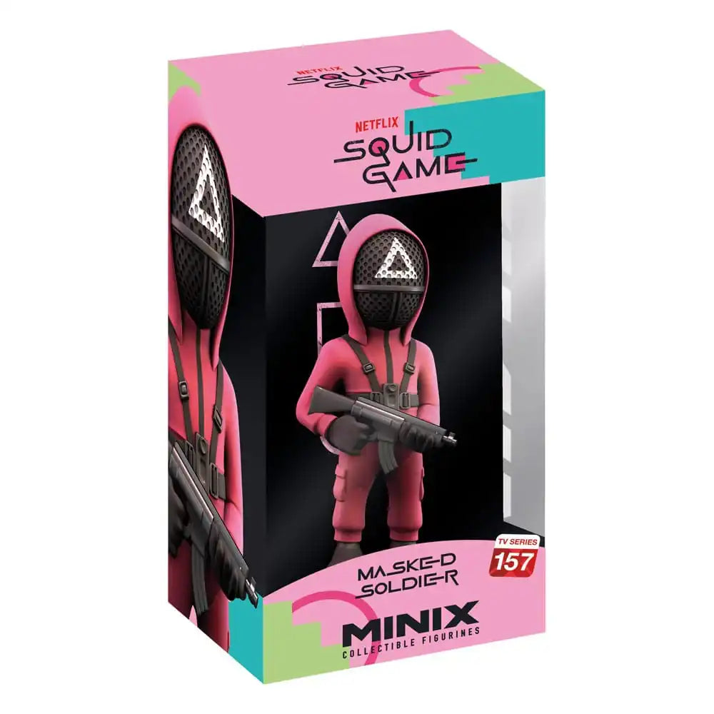 Squid Game Minix Figur Masked Triangle Guard 12 cm - Smalltinytoystore