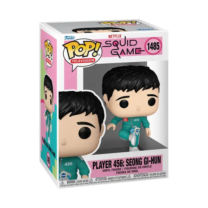 Squid Game POP! Television Vinyl Figur Player 456 Seong Gi-Hun (Kicking Jegi) 9 cm - Smalltinytoystore