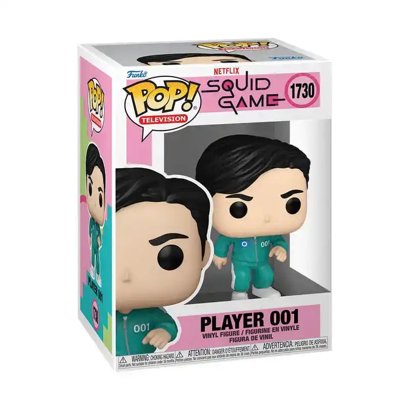 Squid Game POP! Television Vinyl Figur S3 Player 001 9 cm - Smalltinytoystore