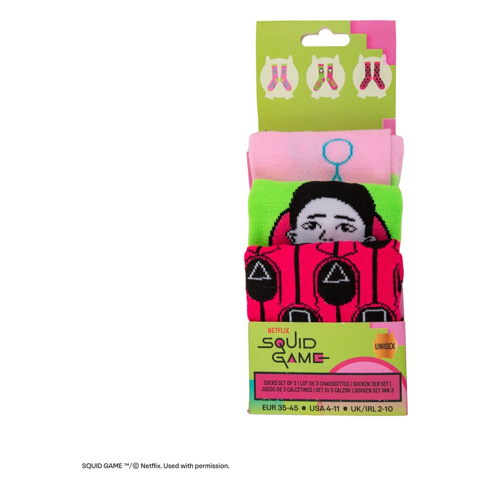 Squid Game Socken 3er-Pack - Smalltinytoystore