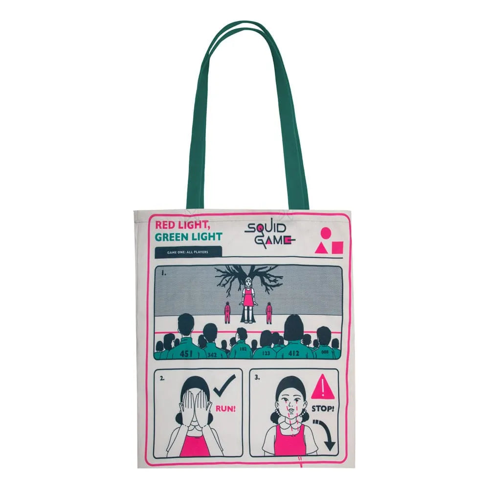 Squid Game Tragetasche Young-hee Blue Print - Smalltinytoystore