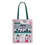 Squid Game Tragetasche Young-hee Blue Print - Smalltinytoystore