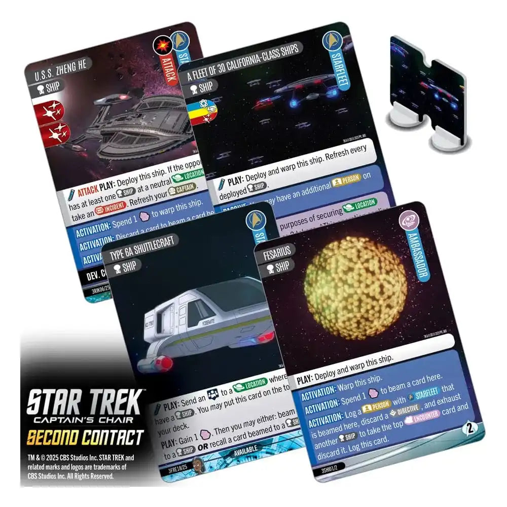 Star Trek: Captain's Chair Kartenspiel Second Contact *Englische Version* - Smalltinytoystore