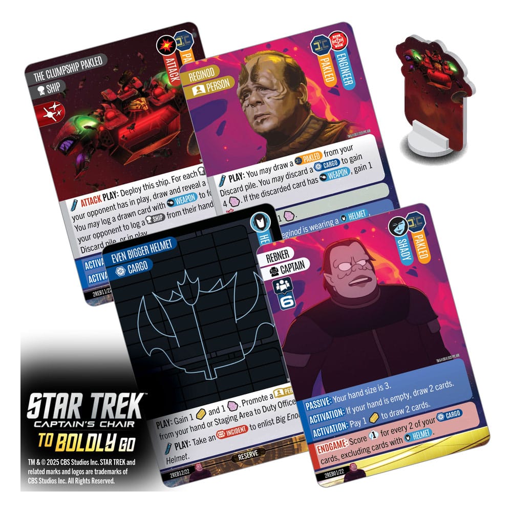 Star Trek: Captain's Chair Kartenspiel To Boldly Go *Englische Version* - Smalltinytoystore