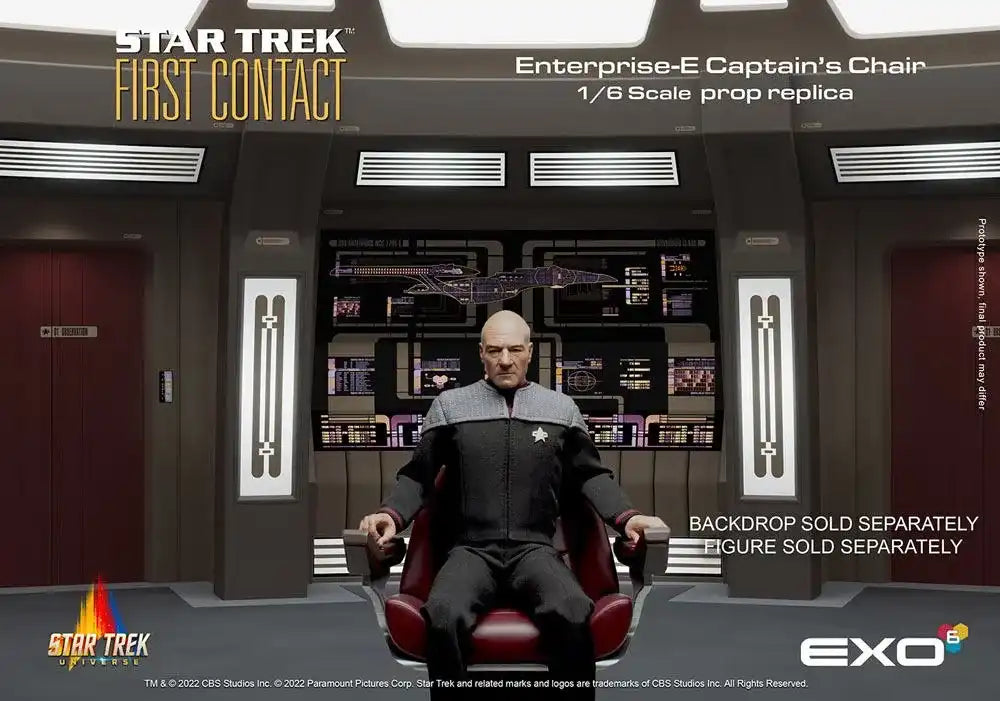 Star Trek: Der erste Kontakt Replik 1/6 Enterprise-E Captain's Chair 15 cm - Smalltinytoystore