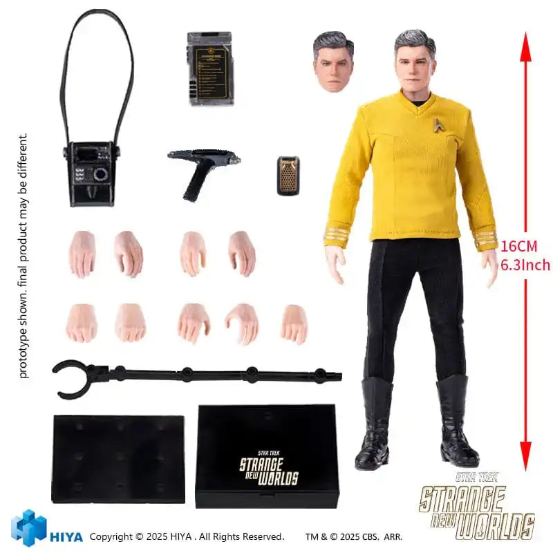 Star Trek Strange New Worlds Exquisite Super Series Actionfigur 1/12 Pike 16 cm - Smalltinytoystore