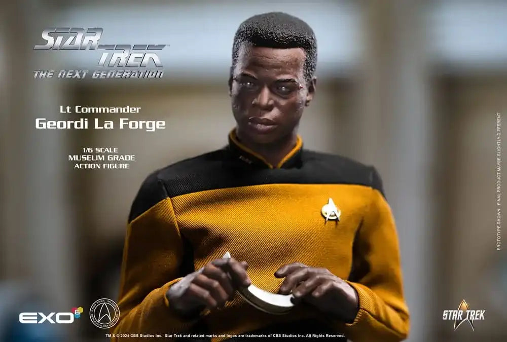 Star Trek: The Next Generation Actionfigur 1/6 Lt. Commander Geordi La Forge (Standard Version) 28 cm - Smalltinytoystore