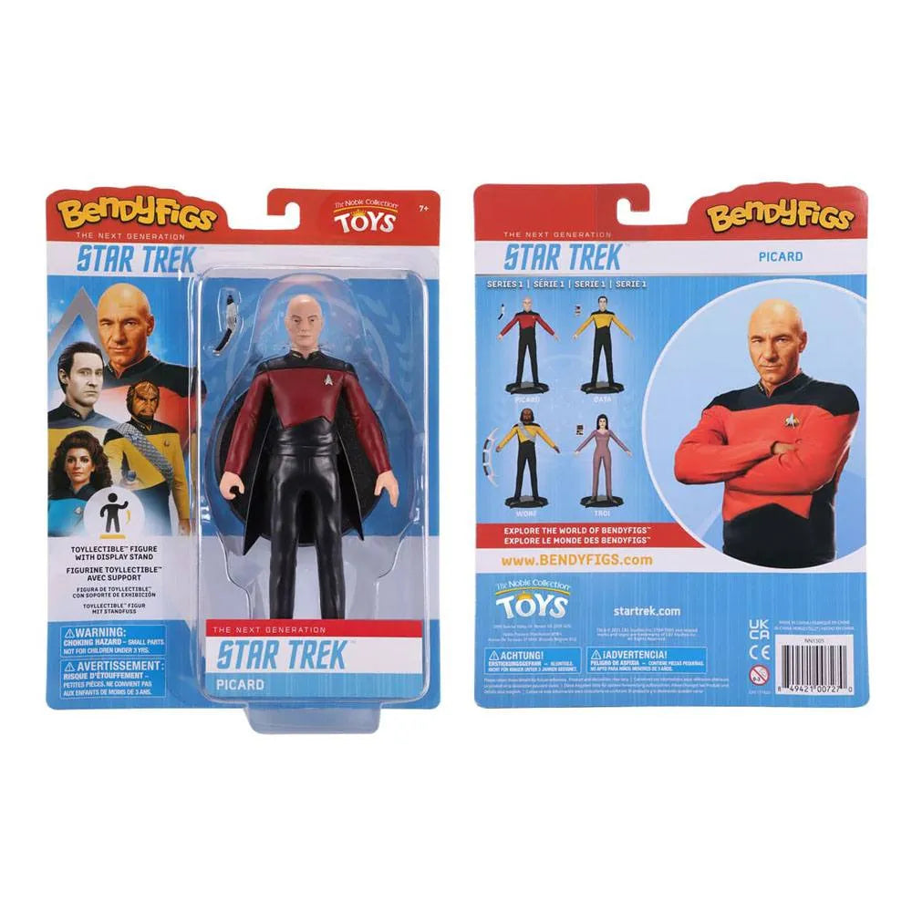 Star Trek: The Next Generation Bendyfigs Biegefigur Capt. Picard 19 cm - Smalltinytoystore