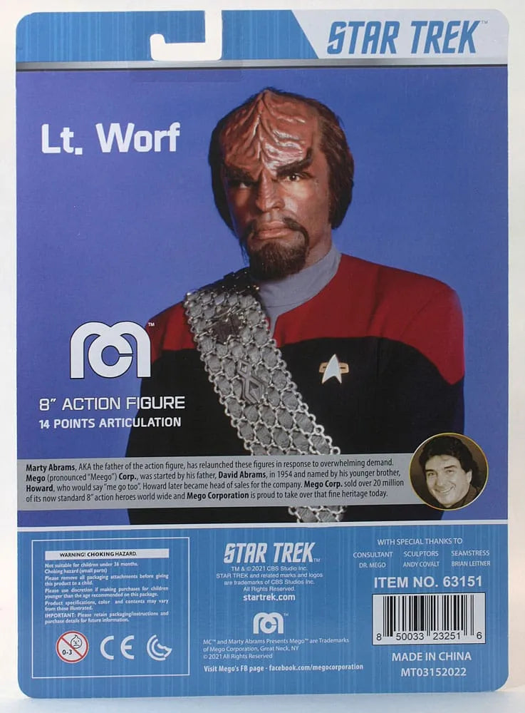 Star Trek TNG Actionfigur Lt. Worf 20 cm - Smalltinytoystore