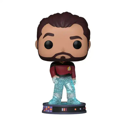 Star Trek Transporter POP! Plus Movies Vinyl Figur Riker 9 cm - Smalltinytoystore
