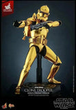 Star Wars 1/6 Clone Trooper (Gold Chrome Version) Exclusive HOT TOYS - Smalltinytoystore