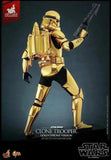 Star Wars 1/6 Clone Trooper (Gold Chrome Version) Exclusive HOT TOYS - Smalltinytoystore