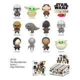 Star Wars 3D PVC-Taschenanhänger Mandalorians Series 1 Display (24) - Smalltinytoystore