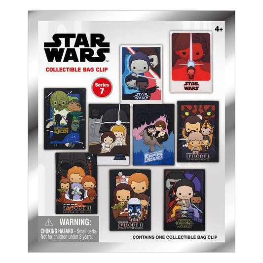 Star Wars 3D PVC-Taschenanhänger Posters Series 7 Display (24) - Smalltinytoystore