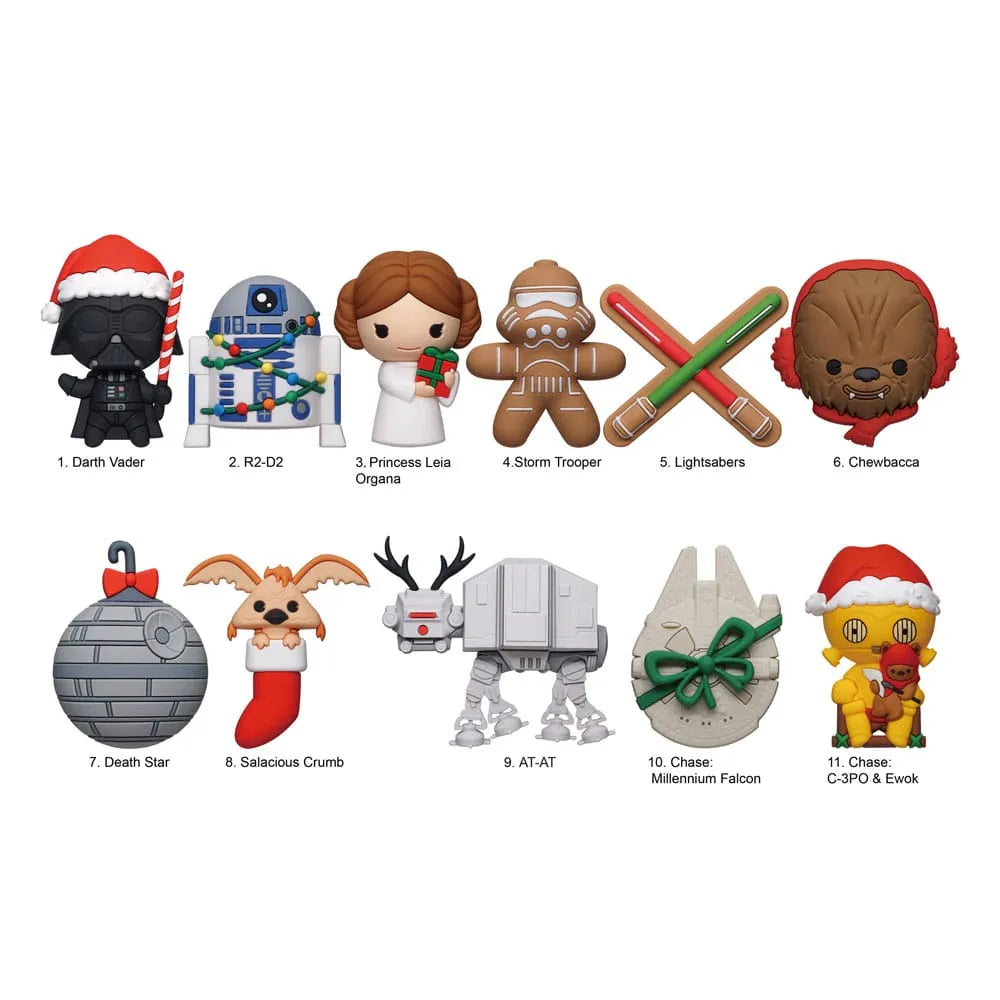 Star Wars 3D PVC-Taschenanhänger Series 2 Display (24) - Smalltinytoystore