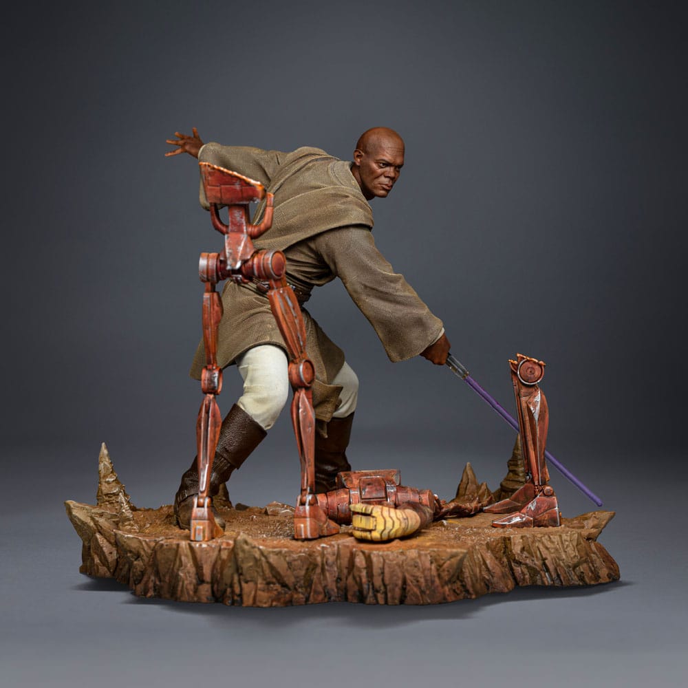 Star Wars Art Scale Statue 1/10 Mace Windu 18 cm - Smalltinytoystore
