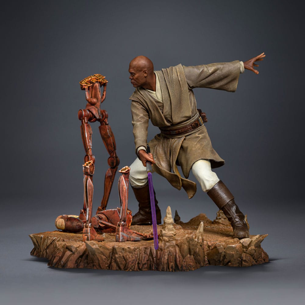 Star Wars Art Scale Statue 1/10 Mace Windu 18 cm - Smalltinytoystore