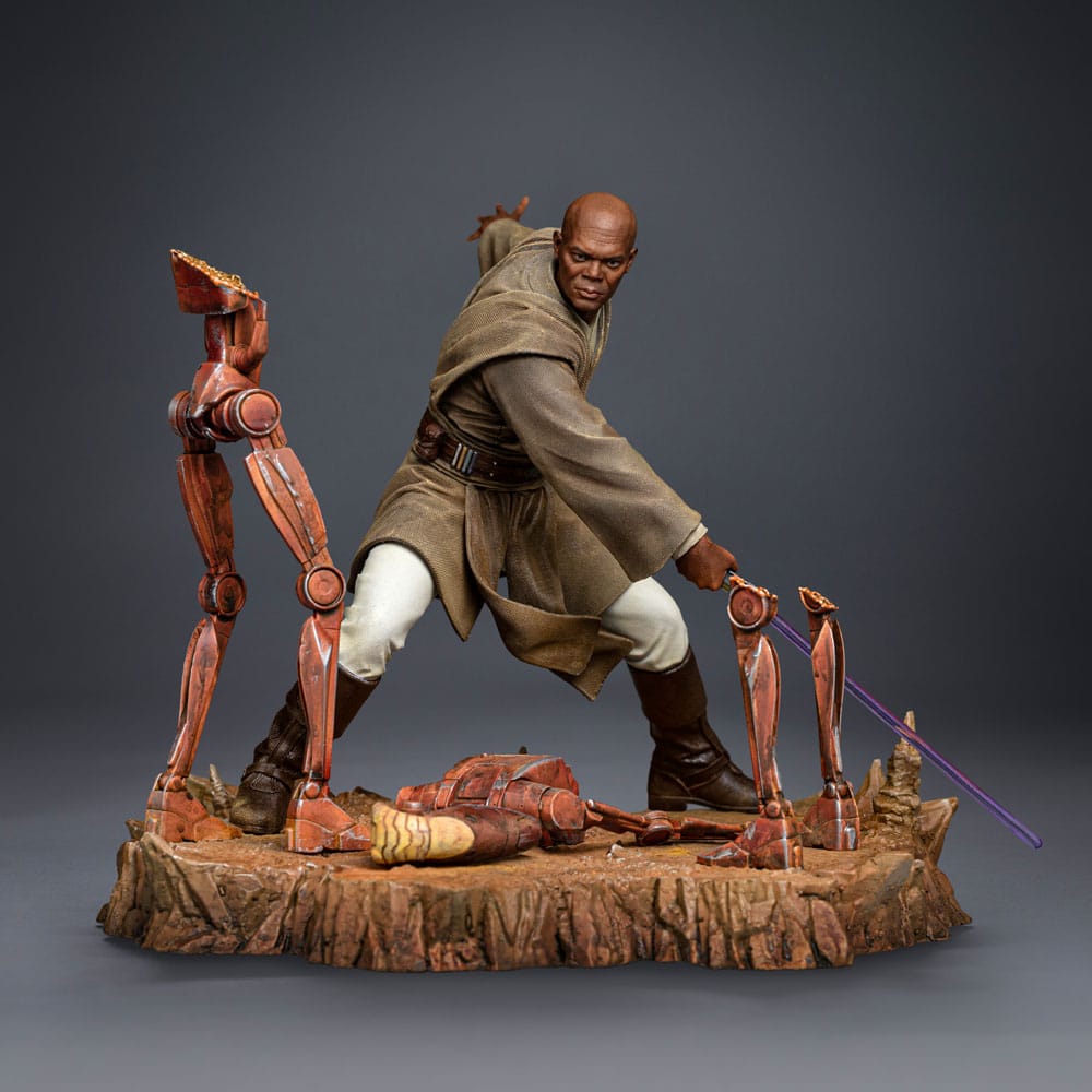 Star Wars Art Scale Statue 1/10 Mace Windu 18 cm - Smalltinytoystore