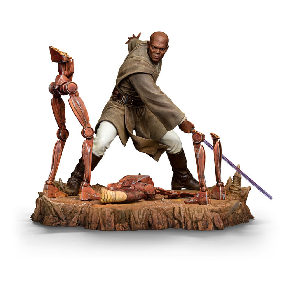 Star Wars Art Scale Statue 1/10 Mace Windu 18 cm - Smalltinytoystore
