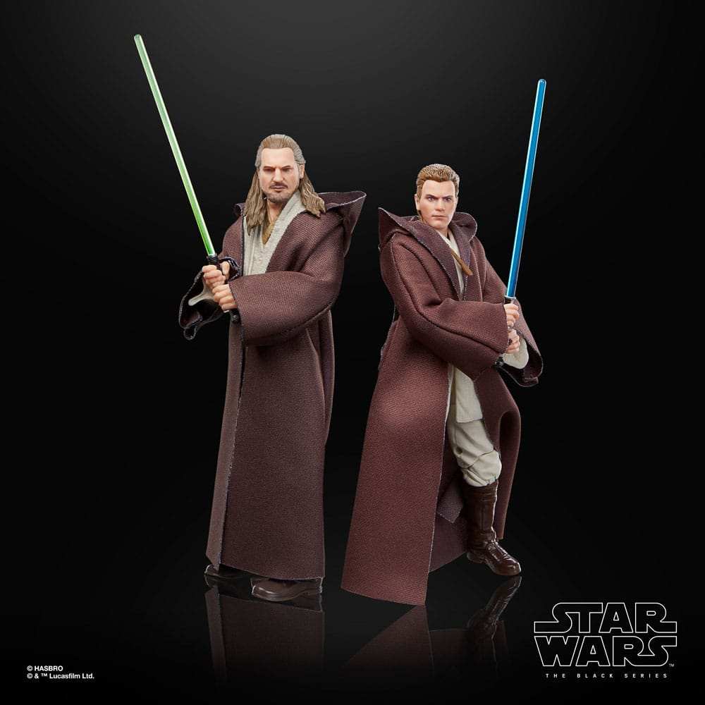 Star Wars Black Series Episode I 3er-Pack Qui-Gon Jinn, Darth Maul, Obi-Wan Kenobi 15 cm - Smalltinytoystore