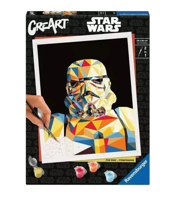 Star Wars CreArt Malen nach Zahlen Malset Stormtrooper 24 x 30 cm - Smalltinytoystore