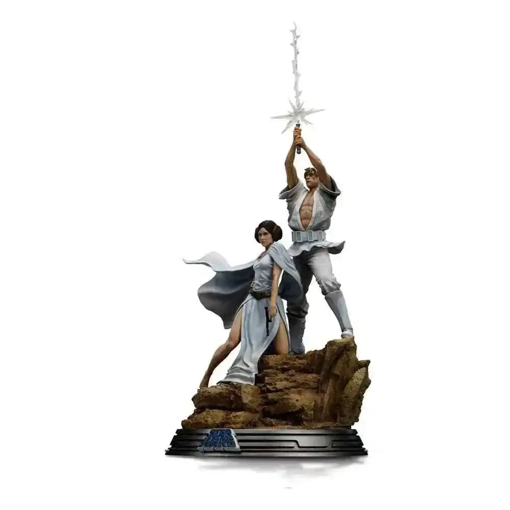 Star Wars Deluxe Art Scale Statue 1/10 Luke and Leia 41 cm - Smalltinytoystore