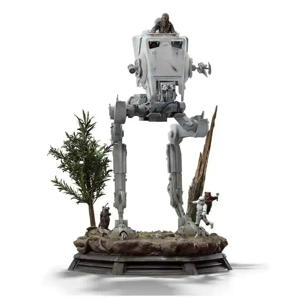 Star Wars Demi Art Scale Statue 1/20 AT-ST and Chewbacca 53 cm - Smalltinytoystore