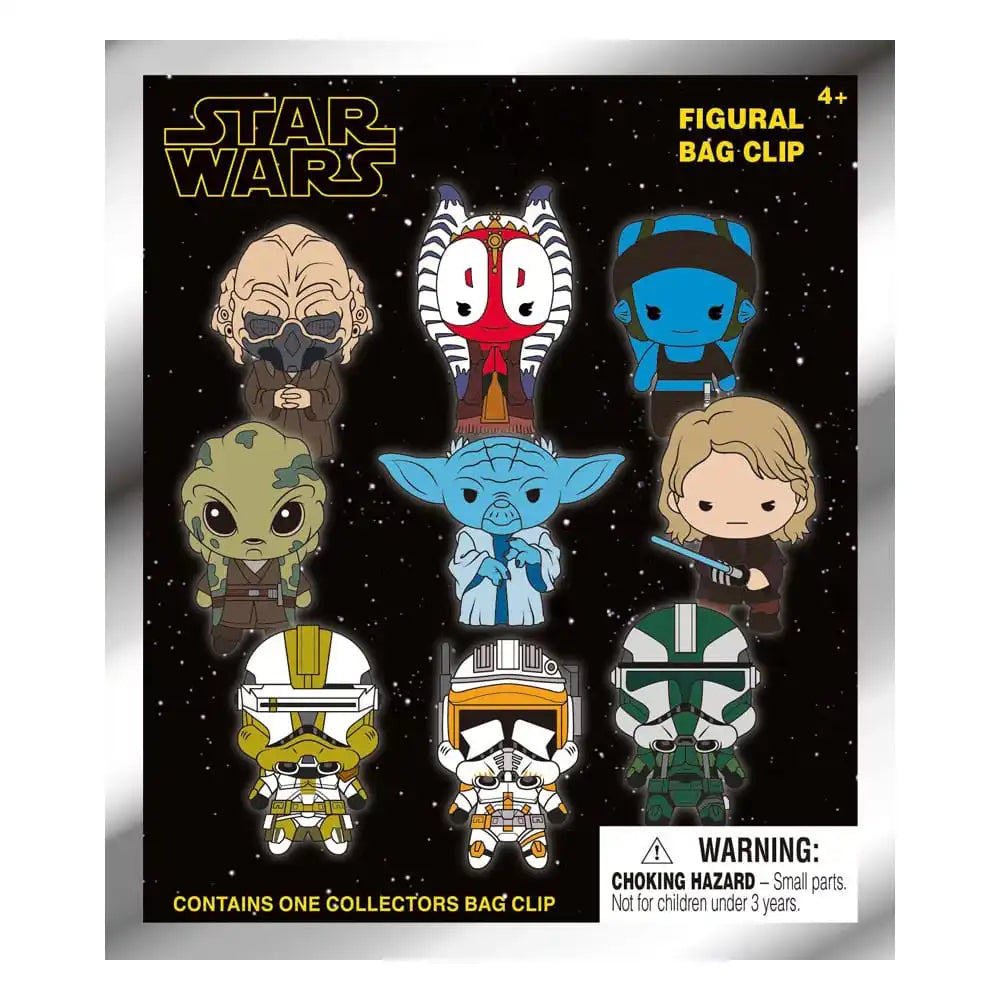 Star Wars-EP III Revenge Of Sith 3D PVC-Taschenanhänger Serie 1 Display (24) - Smalltinytoystore