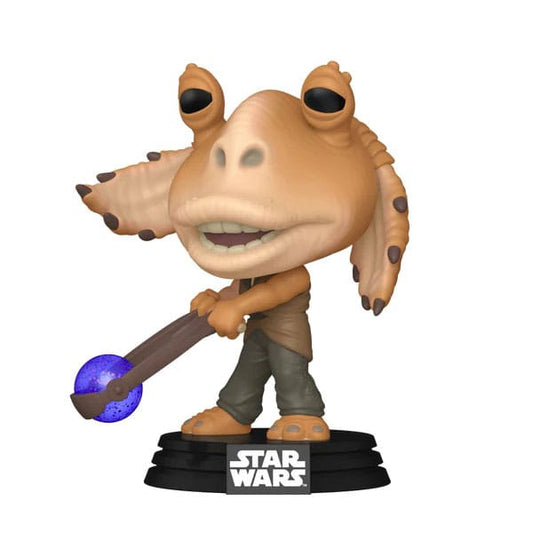 Star Wars: Episode I - Die dunkle Bedrohung Anniversary POP! Vinyl Figur Jar Jar Binks w/ Booma Balls 9 cm - Smalltinytoystore