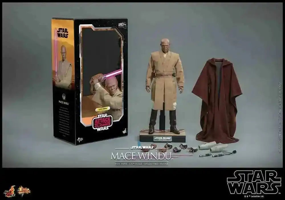 Star Wars Episode II 1/6 Mace Windu 32 cm HOT TOYS - Smalltinytoystore