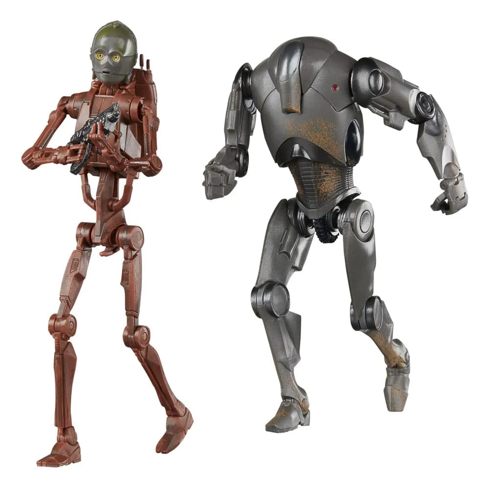 Star Wars Episode II Black Series Actionfiguren 2er-Pack C-3PO (B1 Battle Droid Body) & Super Battle Droid 15 cm - Smalltinytoystore