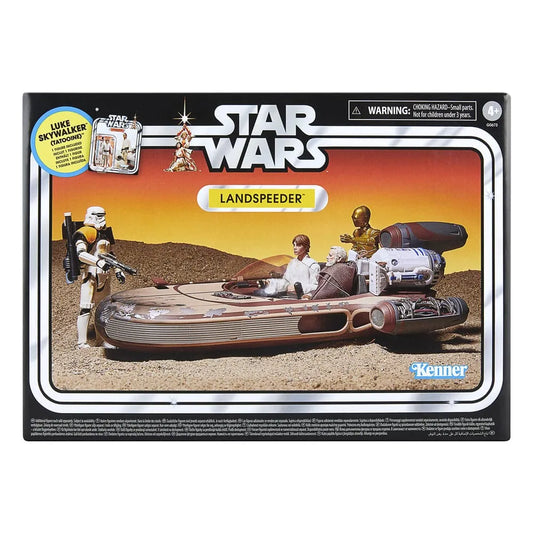 Star Wars Episode IV Vintage Collection Fahrzeug mit Actionfigur Landspeeder & Luke Skywalker (Tatooine) - Smalltinytoystore