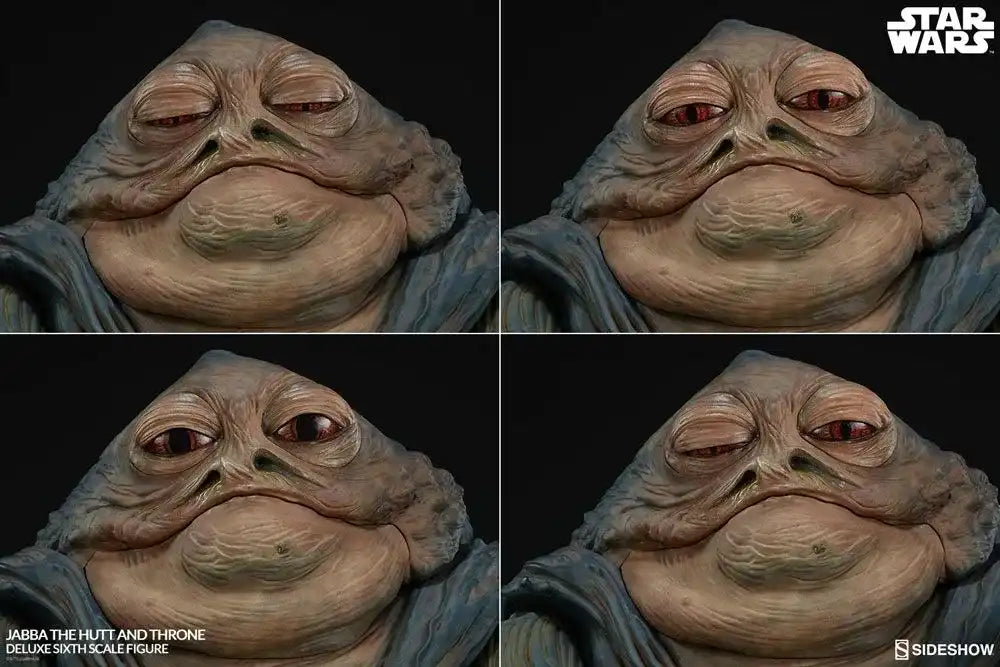 Star Wars Episode VI Actionfigur 1/6 Jabba the Hutt & Throne Deluxe 34 cm - Smalltinytoystore