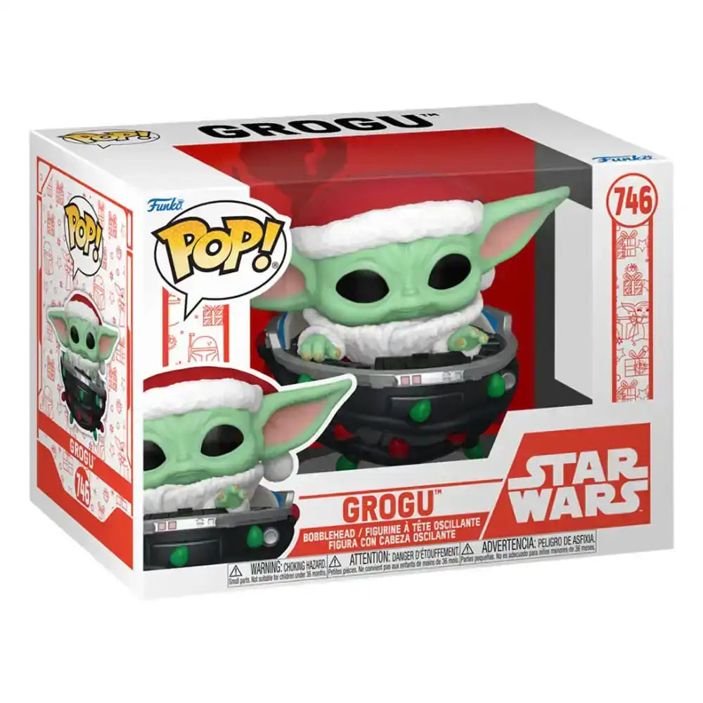 Star Wars: Mandalorian POP! Vinyl Figur Holiday Grogu Pram 9 cm - Smalltinytoystore
