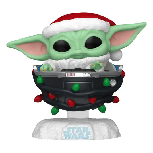 Star Wars: Mandalorian POP! Vinyl Figur Holiday Grogu Pram 9 cm - Smalltinytoystore