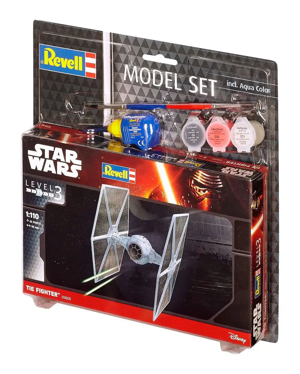 Star Wars Modellbausatz 1/110 Model Set TIE Fighter 9 cm - Smalltinytoystore