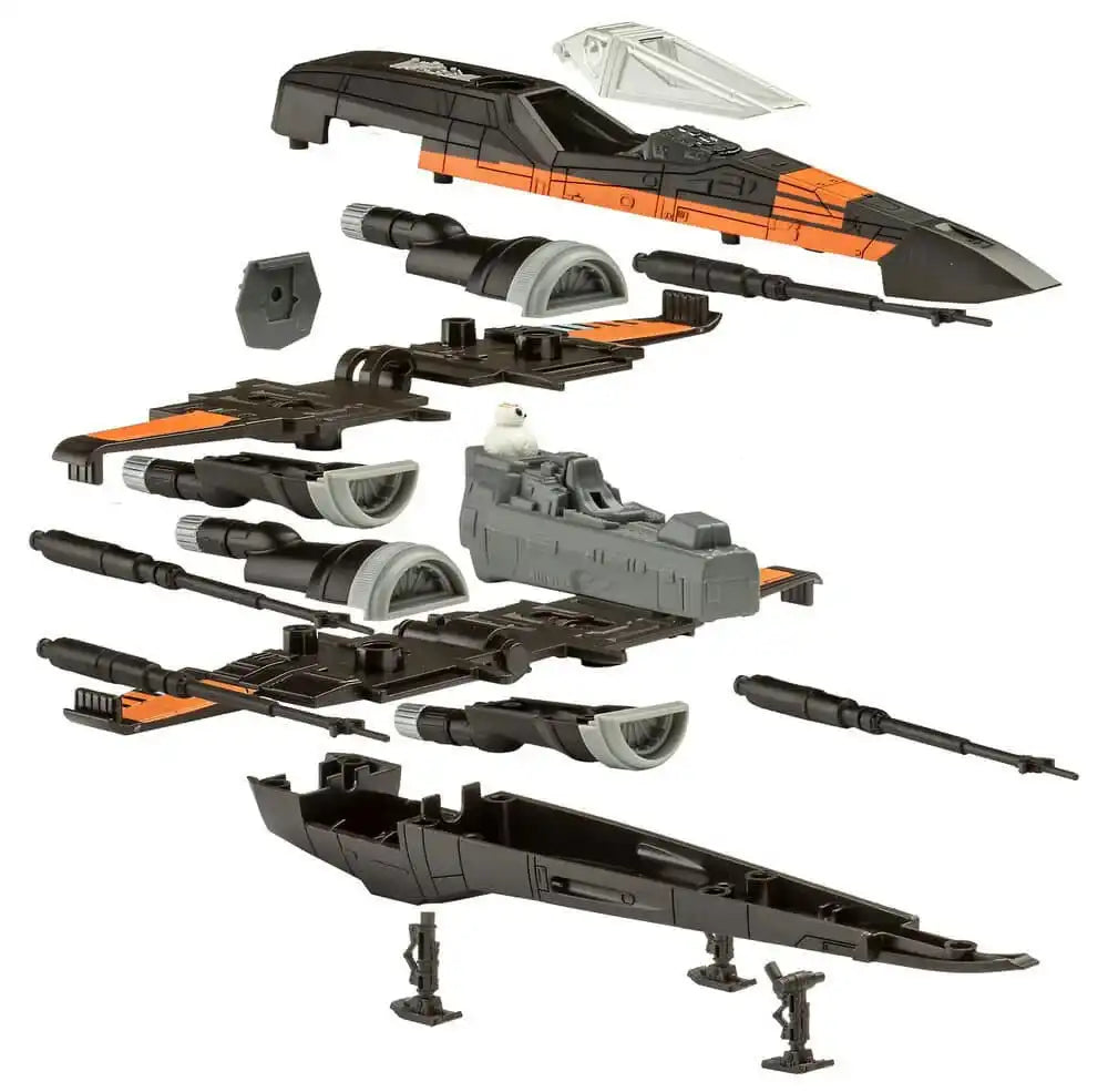 Star Wars Modellbausatz 1/78 Poe's X-Wing Fighter 22 cm - Smalltinytoystore