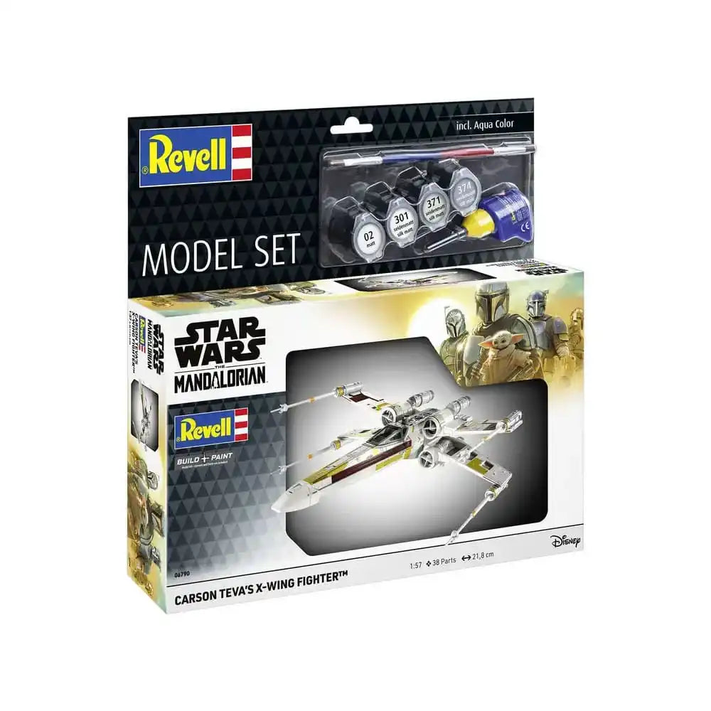 Star Wars Modellbausatz mit Basiszubehör 1/57 Carson Teva's X-Wing Fighter 22 cm - Smalltinytoystore