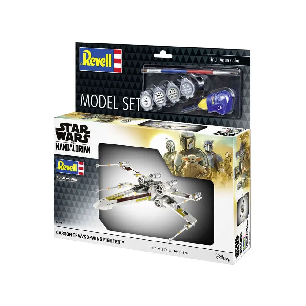 Star Wars Modellbausatz mit Basiszubehör 1/57 Carson Teva's X-Wing Fighter 22 cm - Smalltinytoystore
