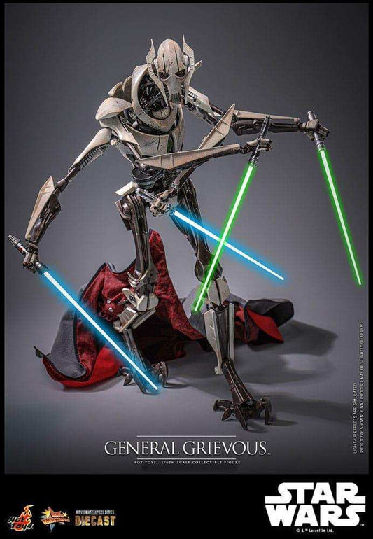 Star Wars Movie Masterpiece Diecast 1/6 General Grievous HOT TOYS - Smalltinytoystore