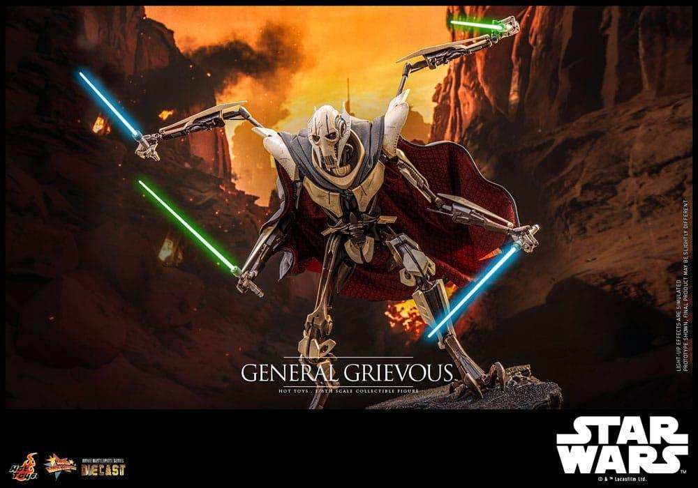 Star Wars Movie Masterpiece Diecast 1/6 General Grievous HOT TOYS - Smalltinytoystore
