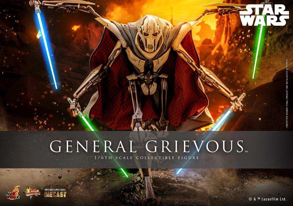 Star Wars Movie Masterpiece Diecast 1/6 General Grievous HOT TOYS - Smalltinytoystore